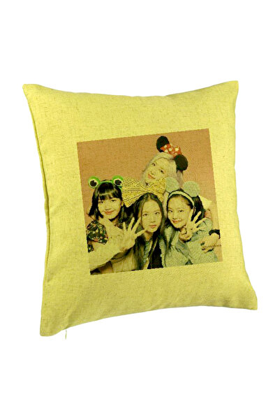 BEKZ Perna Decorativa BlackPink, Model 14, 40x40 cm, Verde, Husa Detasabila, ...