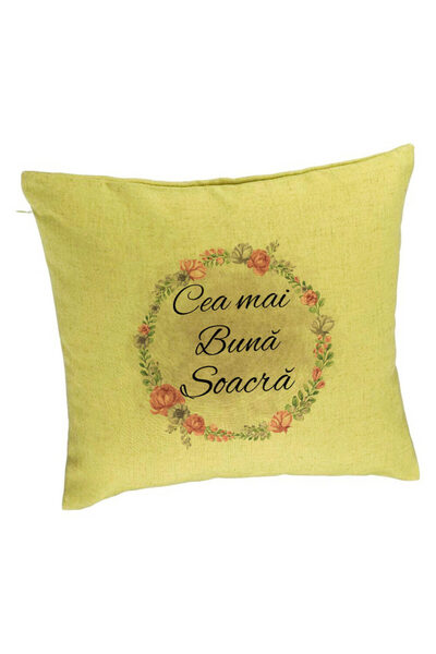 BEKZ Față de pernă pentru soacră, 40x40 cm, verde