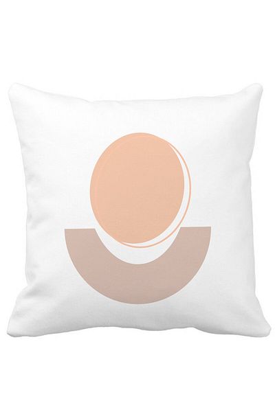 BEKZ Abstract Pillowcase 7.40x40 Cm, White, Matte