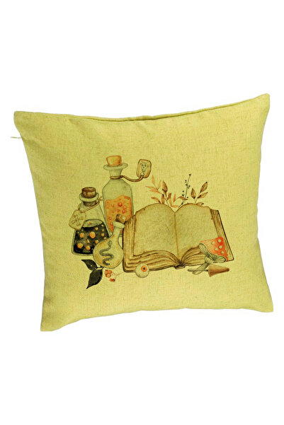 BEKZ Față de pernă cu motiv de Halloween 11, 40x40 cm, verde