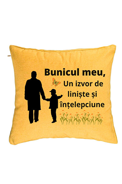 BEKZ Față de pernă pentru bunic 6 ani, 40x40 cm, galbenă