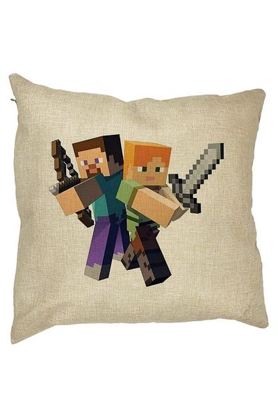 BEKZ Față de pernă pătrată Minecraft, 40x40 cm