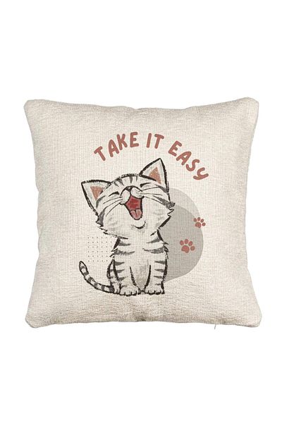 BEKZ Perna Decorativa Canapea, Model Take it Easy, 40x40 cm, Cu fermoar