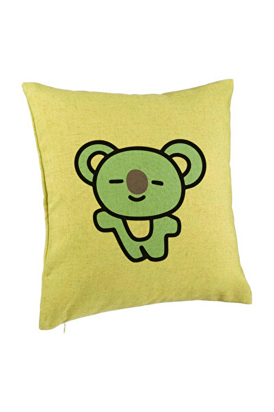 BEKZ Perna Decorativa, Model Ursulet Koala, 40x40 cm, Verde, Husa Detasabila,...