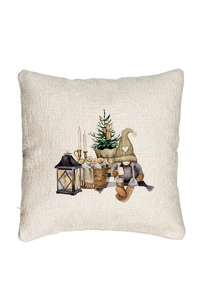 BEKZ Fata de perna Canapea cu tematica de Craciun, 19, 40x40 cm, Cu fermoar