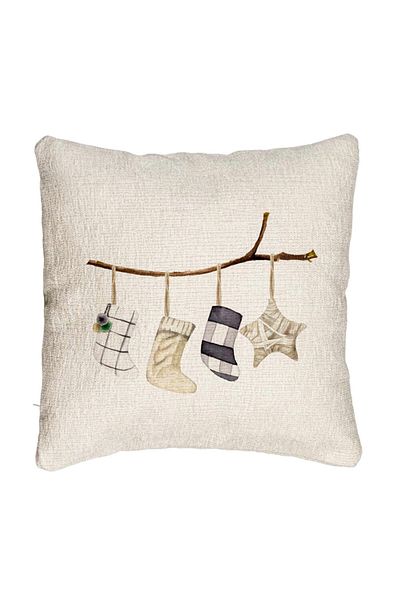 BEKZ Fata de perna Canapea cu tematica de Craciun, 10, 40x40 cm, Cu fermoar