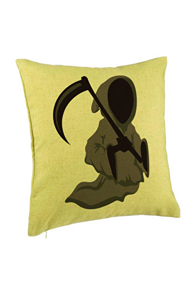 BEKZ Perna Decorativa cu motiv Fantoma de Halloween 3, 40x40 cm, Verde, Husa ...