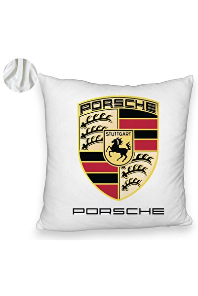 BEKZ Пухкава калъфка за възглавница, модел Порше, 40x40 см, бяла