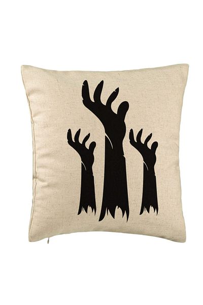 BEKZ Față de pernă cu motiv de Halloween 5, 40x40 cm, bej