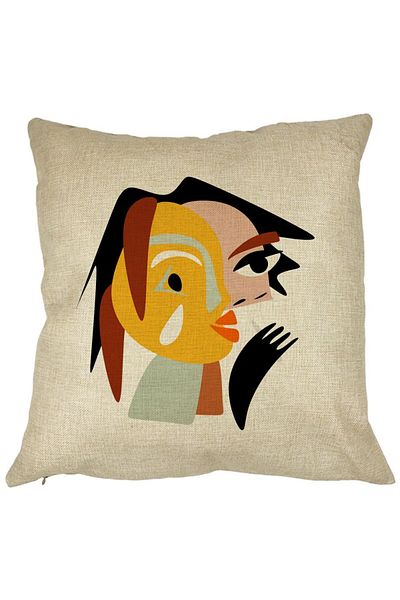 BEKZ Față de pernă, stil Picasso 2,40x40 cm