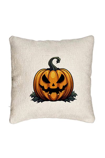 BEKZ Fata de perna Canapea cu motiv Dovleac de Halloween 1, 40x40 cm, Cu fermoar