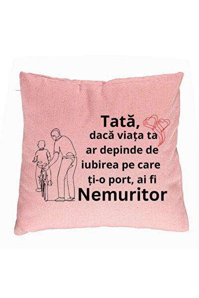 BEKZ Față de pernă, model pentru Tata 9, 40x40 cm, roz