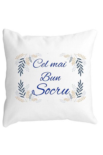 BEKZ Pillowcase For Father-in-law 1, 40x40 Cm, White, Matte