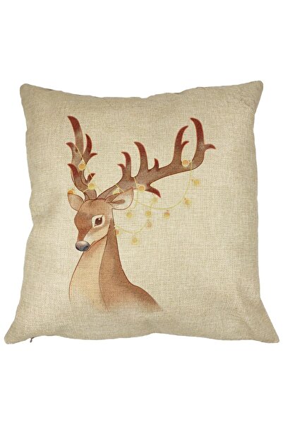 BEKZ Față de pernă de Crăciun cu reni, 1, 40x40 cm