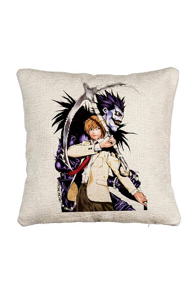 BEKZ Perna Decorativa Canapea cu Deathnote 1, 40x40 cm, Cu fermoar