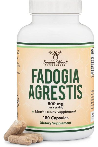 Double Wood Supplements Fadogia Agrestis 600mg Per Serving (180 Capsules)