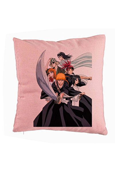 BEKZ Față de pernă cu personaje Bleach, 40x40 cm, roz