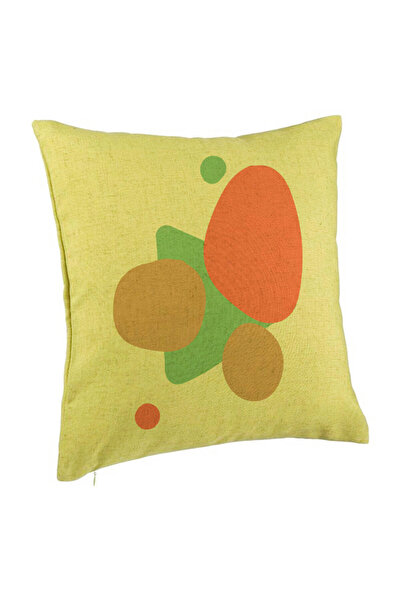 BEKZ Perna Decorativa, Model Abstracta 10, 40x40 cm, Verde, Husa Detasabila, ...