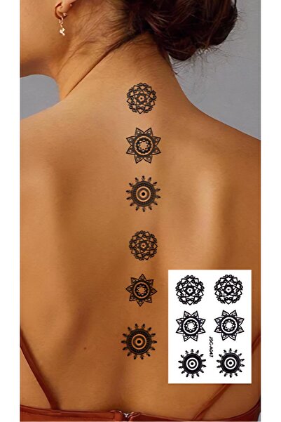 Mecit Tuhafiye MİNİMAL ŞEKİLLER EL KOL VUCUT İÇİN GEÇİCİ DÖVME