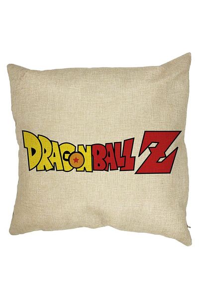 BEKZ Perna Decorativa cu Dragonball Logo, 40x40 cm, Husa Detasabila, Burduf