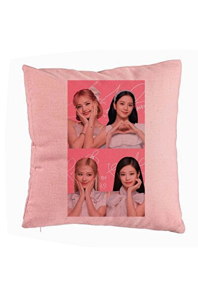 BEKZ Μαξιλαροθήκη Blackpink, Μοντέλο 15, 40x40 εκ., Ροζ