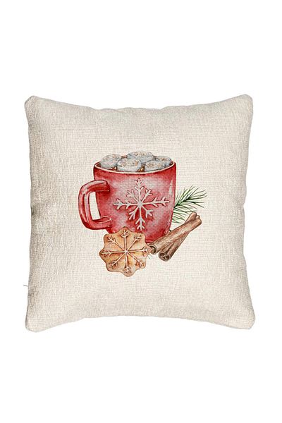 BEKZ Fata de perna Canapea cu tematica de Craciun, 20, 40x40 cm, Cu fermoar