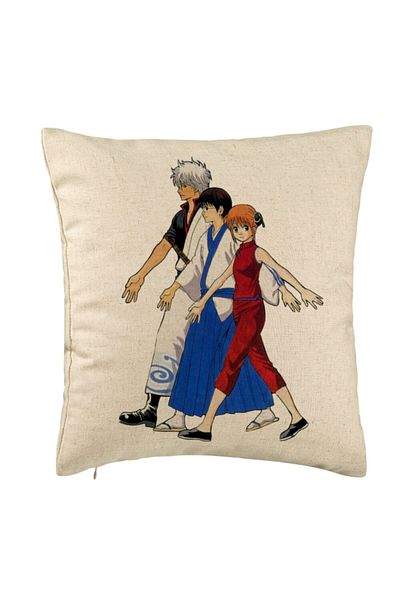 BEKZ Perna Decorativa cu Gintama, 40x40 cm, Bej, Husa Detasabila, Burduf