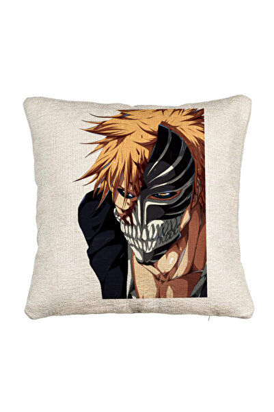 BEKZ Fata de perna Canapea cu Bleach Hollow Ichigo, 40x40 cm, Cu fermoar