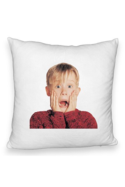 BEKZ Perna Decorativa Fluffy, Model Kevin, 40x40 cm, Alba, Husa Detasabila, B...