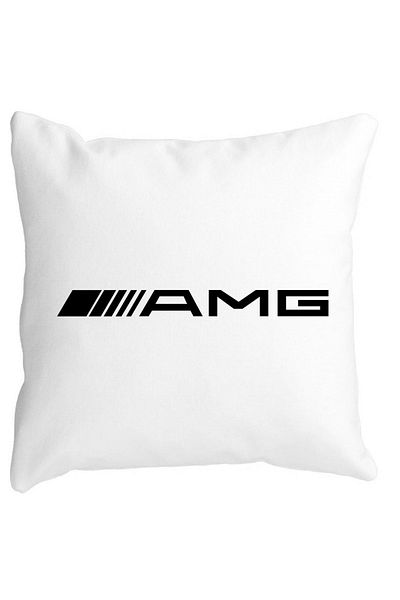 BEKZ Decorative Pillow, AMG, 40×40 cm, White, Matte, Removable Cover, Bellows