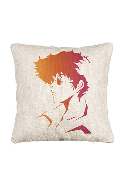 BEKZ Perna Decorativa Canapea cu Cowboy Bebop 2, 40x40 cm, Cu fermoar