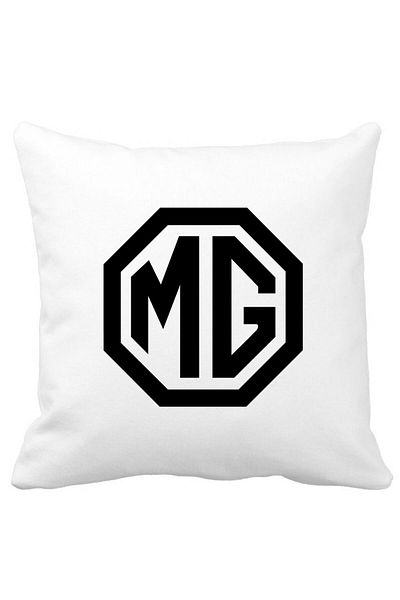 BEKZ Decorative Pillow, MG, 40×40 cm, White, Matte, Removable Cover, Bellows