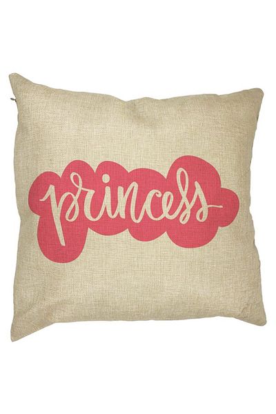 BEKZ Perna Decorativa Patrata Princess, 40x40 cm, Husa Detasabila, Burduf