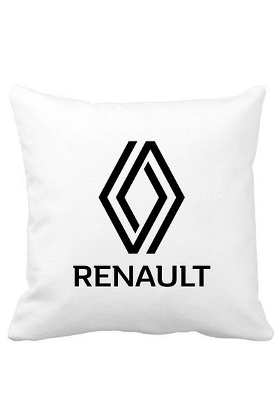 BEKZ Pillowcase, Renault, 40×40 Cm, White, Matte