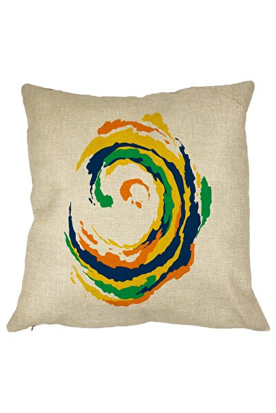 BEKZ Față de pernă cu model spiralat, multicoloră, 40x40 cm
