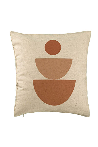 BEKZ Decorative Pillow, Creative Abstract Pattern 5, 40x40 cm, Beige, Removab...