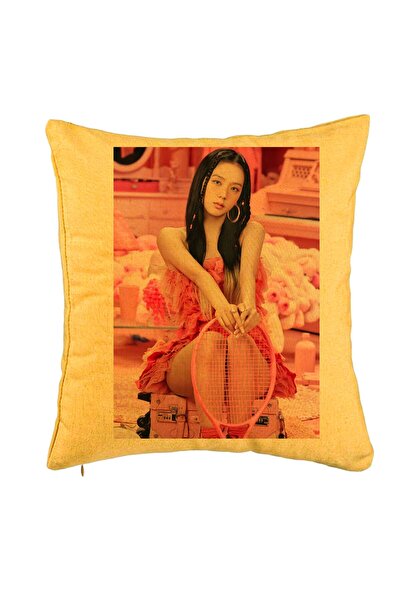BEKZ Μαξιλαροθήκη Blackpink Jisoo 4, 40x40 εκ., Κίτρινη