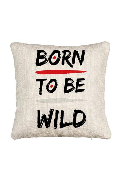 BEKZ Perna Decorativa Canapea, Model Born to Be Wild, 40x40 cm, Cu fermoar