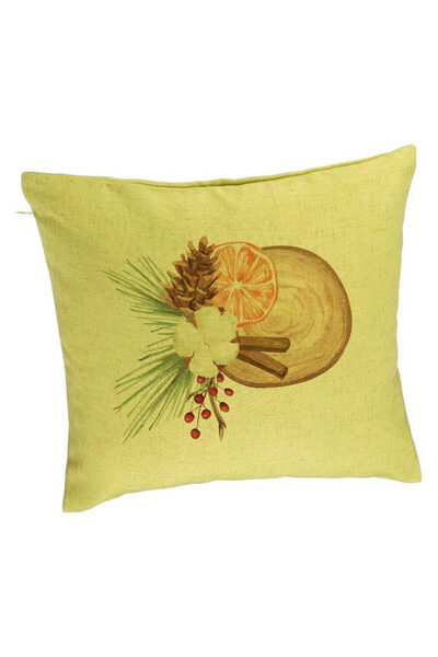 BEKZ Față de pernă cu tematică de Crăciun, 14, 40x40 cm, verde