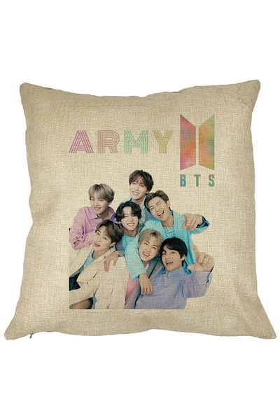 BEKZ Față de pernă BTS Army cu semnături 2, 40x40 cm