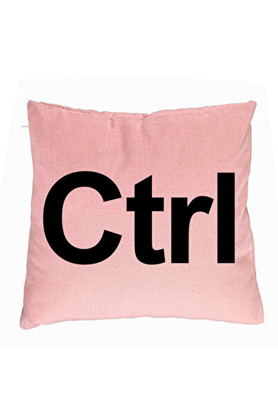 BEKZ Perna Decorativa, Model Ctrl, 40x40 cm, Roz, Husa Detasabila, Burduf