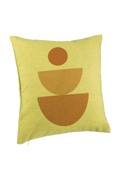 BEKZ Perna Decorativa, Model Abstract Creativ 5, 40x40 cm, Verde, Husa Detasa...