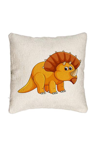 BEKZ Fata de perna Canapea, Model copii cu Rhino, 40x40 cm, Cu fermoar