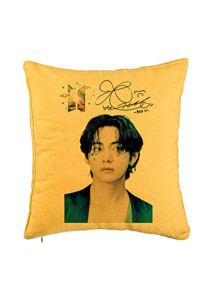 BEKZ Față de pernă colorată Bts Army, 40x40 cm, galbenă