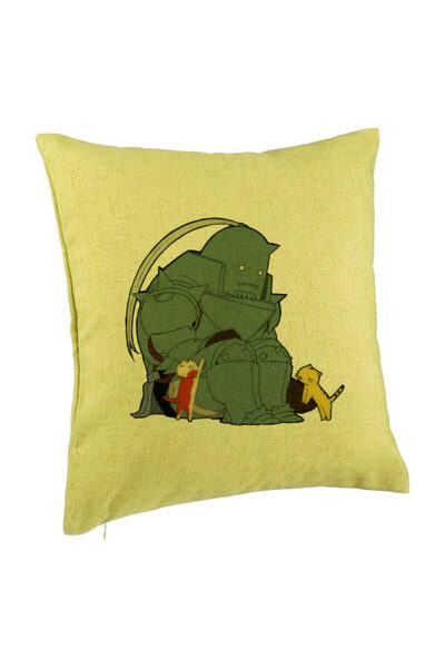 BEKZ Față de pernă cu Full Metal Alchemist, 40x40 cm, verde