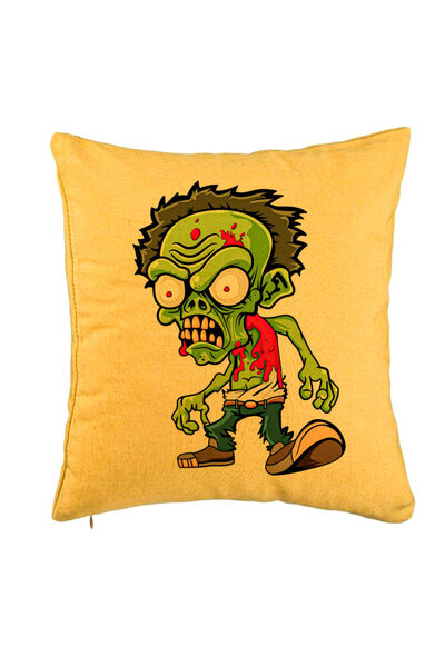 BEKZ Față de pernă, model zombi, 40x40 cm, galbenă