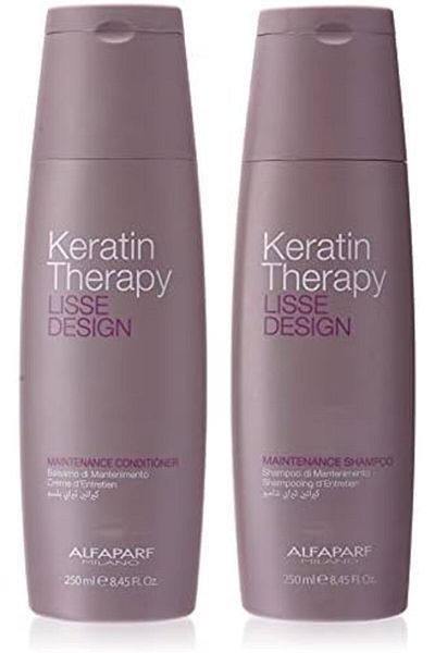 Revolution Shampoo and Conditioner Milano Keratin Therapy by Alfa Parf 250ml for Curly Hair - Revolution