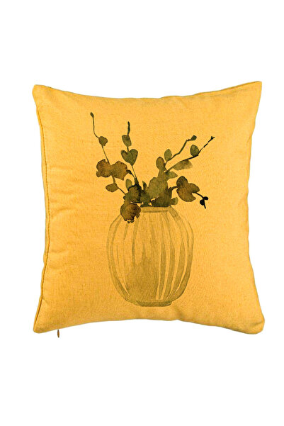 BEKZ Față de pernă cu tematică de Crăciun, 11, 40x40 cm, galbenă