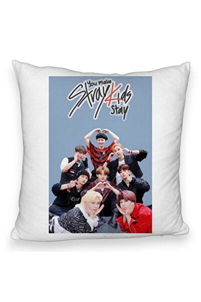 BEKZ Perna Decorativa Fluffy , Stray Kids 15, 45×45 cm, Cu fermoar