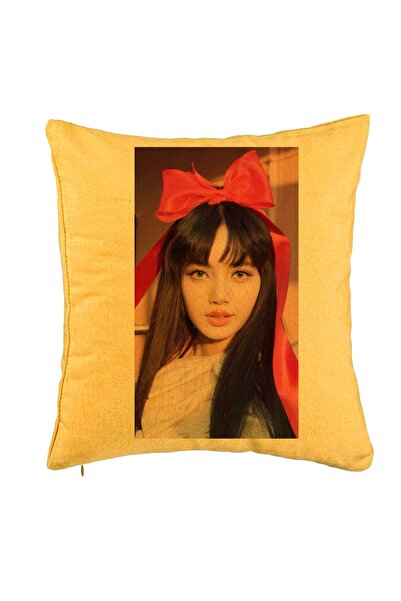 BEKZ Față de pernă Blackpink Lisa 1, 40x40 cm, galbenă